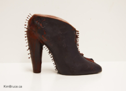 Open Toe, Encaustic with needles, 3w x 5h x 7d inches -SOLD Henigman Bruce - Open Toe