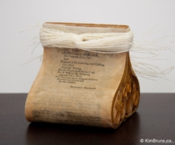 Henigman Bruce - New Edition, Encaustic medium, thread on book, 4.5"h x 8"w x 4.5"d, Private Collection Henigman Bruce - New Edition