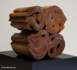 Disbound, Books and encaustic medium - 6.5"h x 6"w X 4"d SOLD Henigman Bruce - Disbound